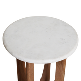 Bijzettafel Kuching Marmer Wit / Raw Materials