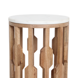 Bijzettafel Atjeh Marmer Wit / Raw Materials