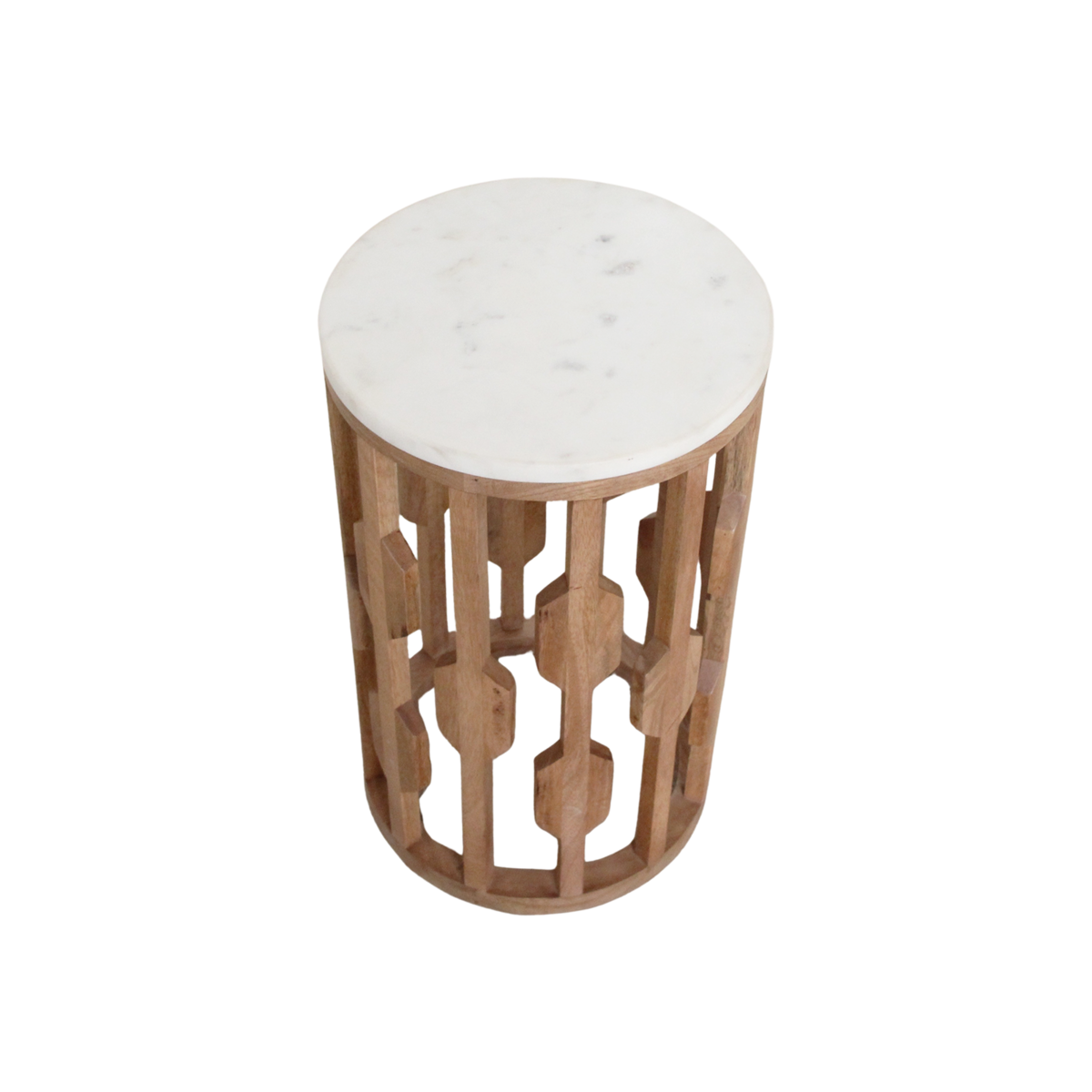 Bijzettafel Atjeh Marmer Wit / Raw Materials