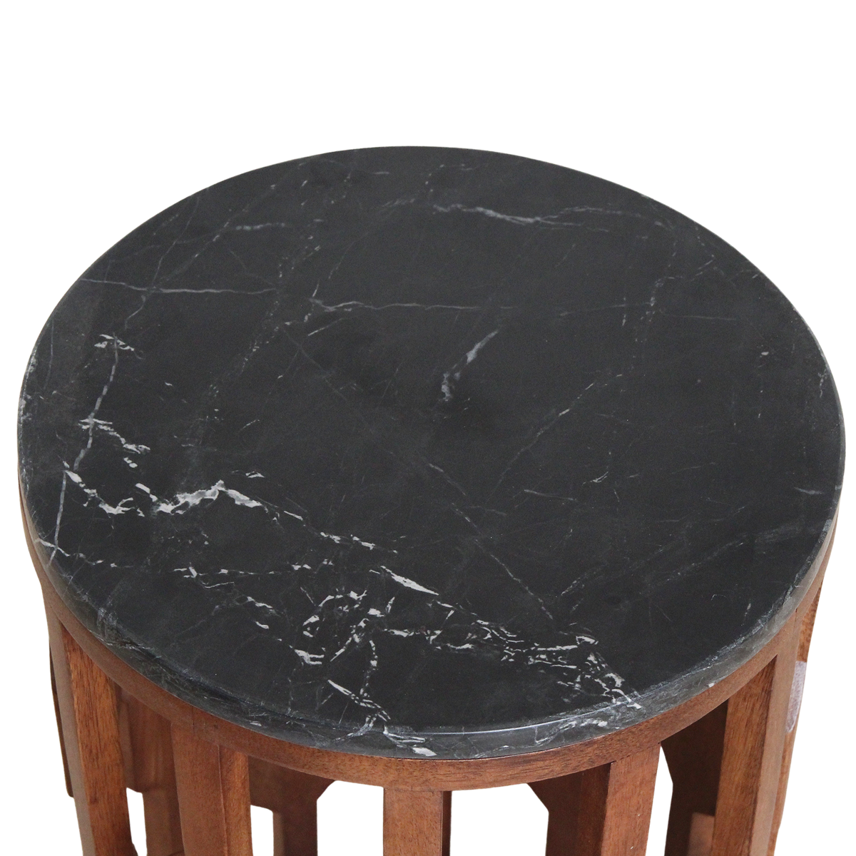 Bijzettafel Lampung Marmer Zwart / Raw Materials