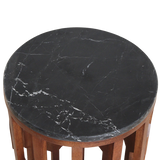 Bijzettafel Lampung Marmer Zwart / Raw Materials