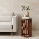 Bijzettafel Lampung Marmer Zwart / Raw Materials