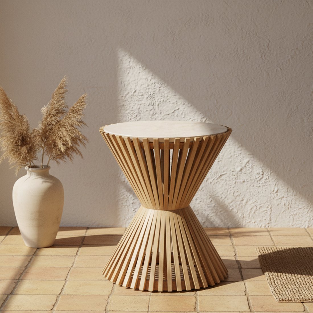 Infinity Bijzettafel Hourglass / Raw Materials