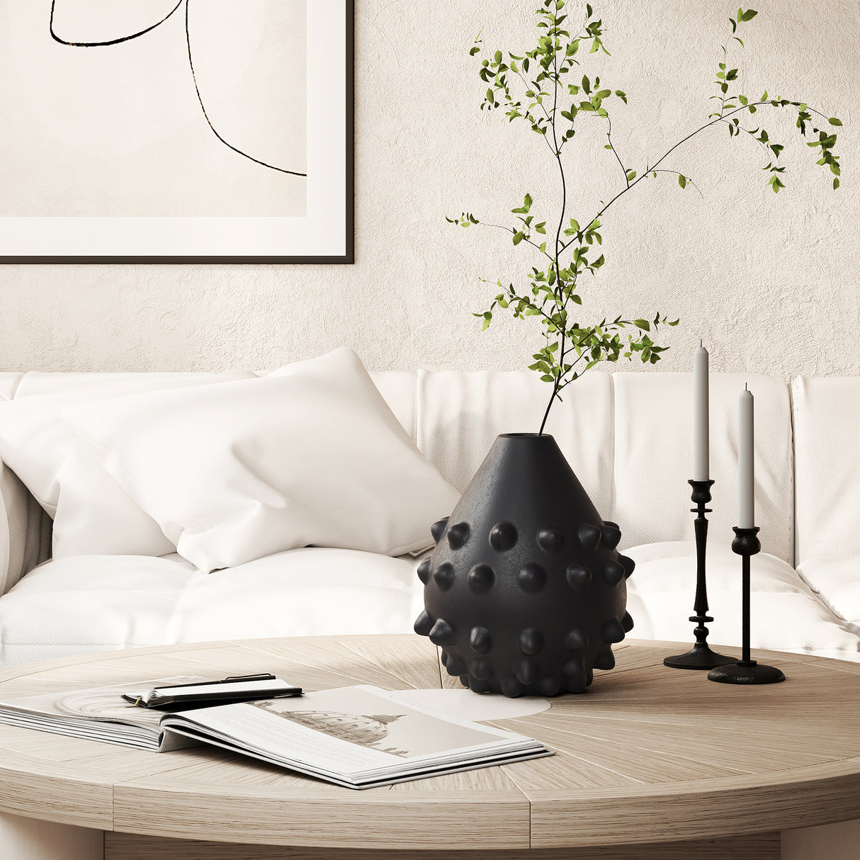 Vaas – Zwart Terracotta / Mojo Boutique