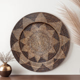 Ronde Raffia Decoratieplaat / Mojo Boutique