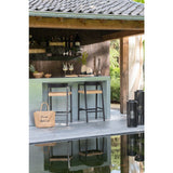 Barstoel Emma Teak Zwart Bruin / J-Line