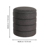 Ampahaka Poef Zwart (ø40cmxH44,5 cm) / EGLO Living