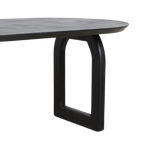 Eettafel Bullnose Mix Base Zwart 240 cm / Raw Materials