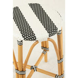 Barkruk Live Rotan Naturel/Zwart (Set van 2) / J-Line