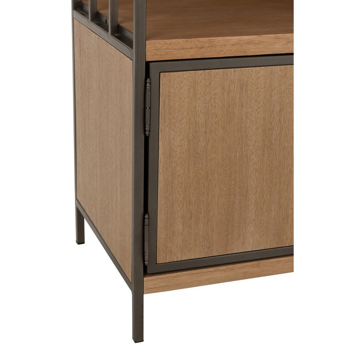 Compartimenten Kast – Hout & Metaal Naturel / J-Line