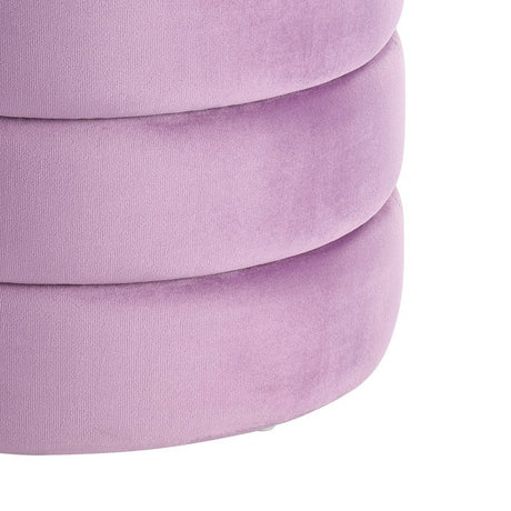 Ampahaka Poef Paars (ø40cmxH44,5 cm) / EGLO Living