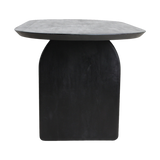 Eettafel Bullnose Closed Base Zwart 240 cm / Raw Materials