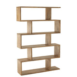 Boekenkast Verticaal Latten – Mango Hout Naturel / J-Line