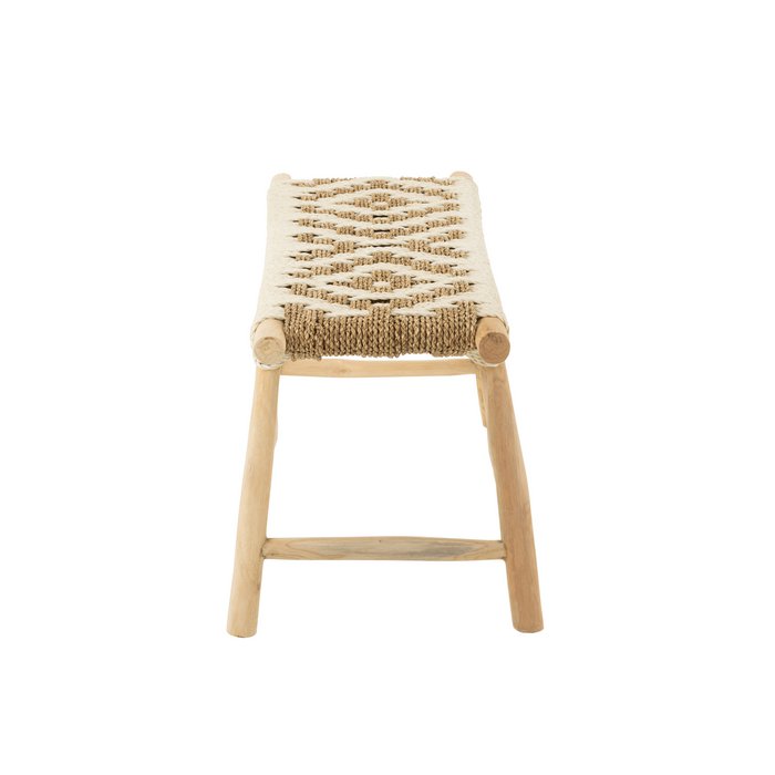 Bank Waverly Teak & Zeegras – Naturelwit / J-LINE