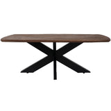 Eettafel Felix Espresso Mangohout (220 x 100 cm) / Home67